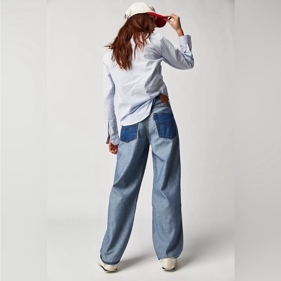 Levi's Denim - Levi’s reversible wide leg baggy dad jeans 25x32